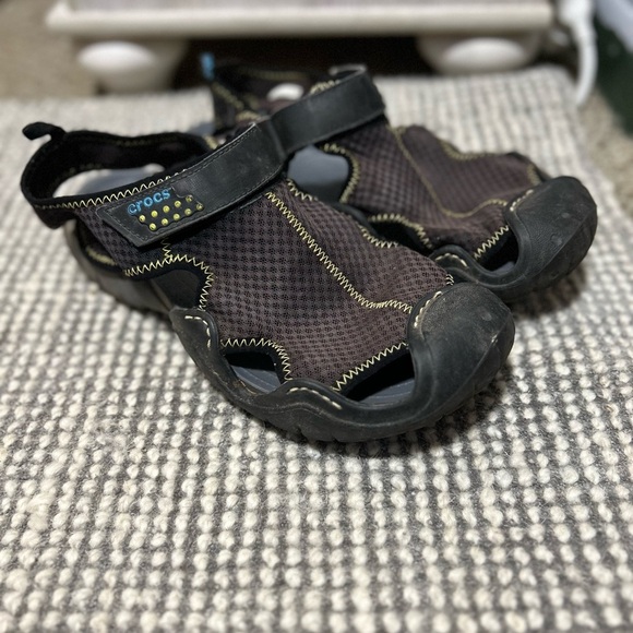 Crocs Swiftwater Mesh Deck Sandal Size 11 - Picture 1 of 6